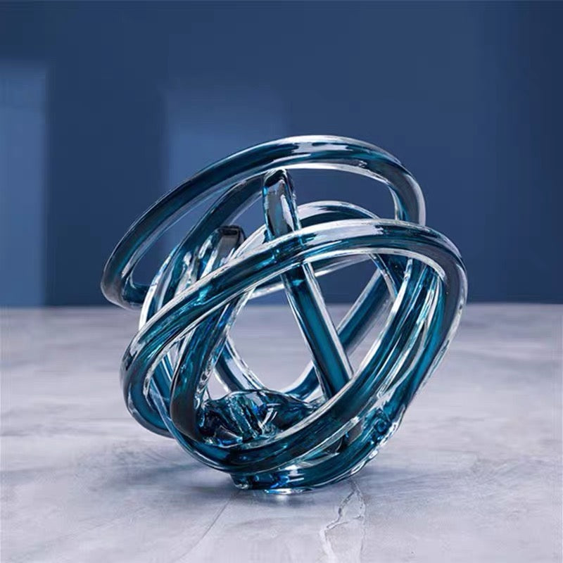 Glass Sculpture — Modern Art in Motion - 25cm