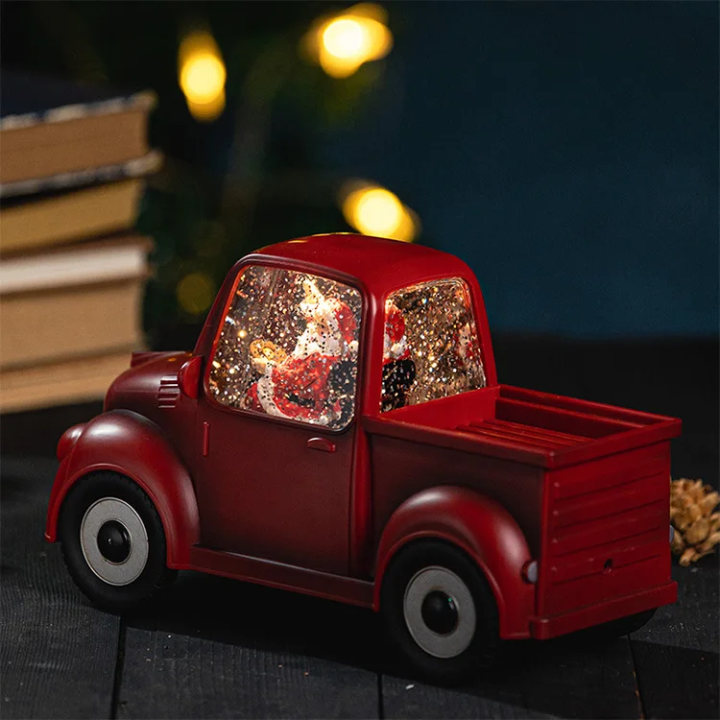 Santa Glitter Light-Up Truck