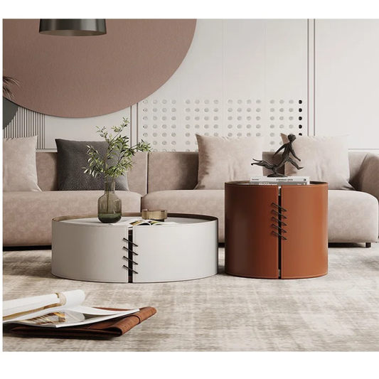 Modern Round Coffee Tables - set of 2