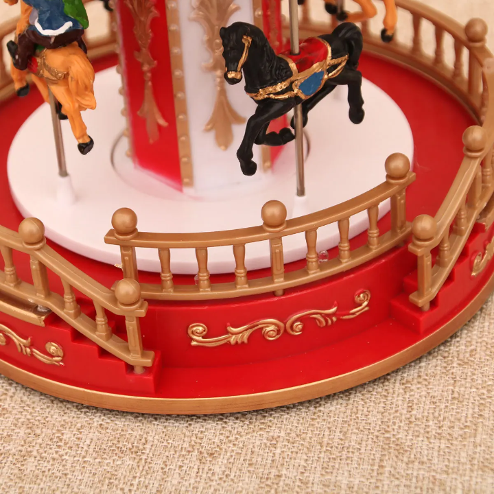 Luxury Rotating Carousel with Enchanting Lights