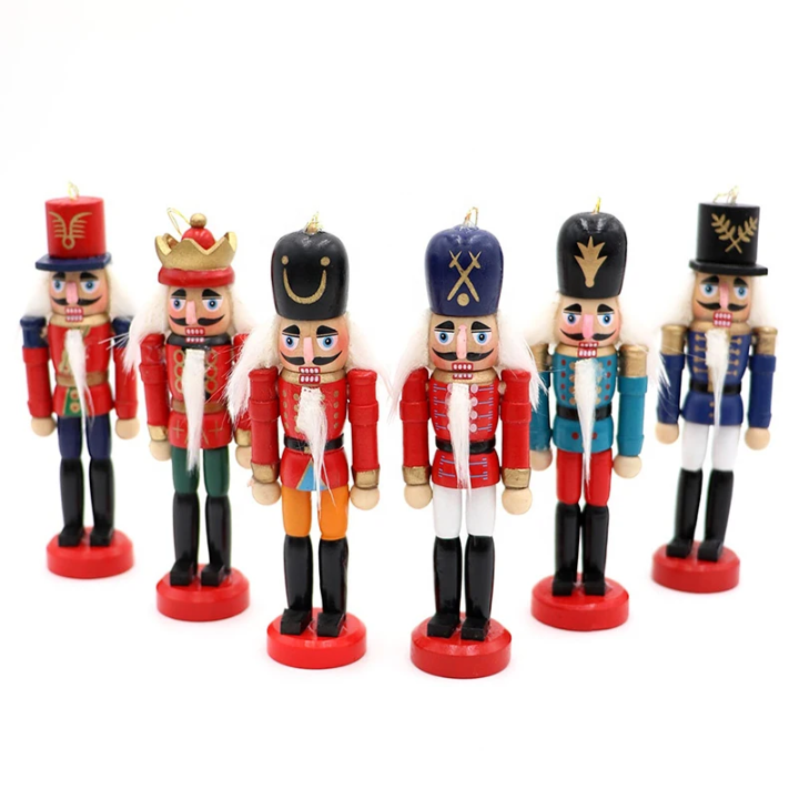 Nutcracker Decorative Set of 6– Classic Festive Design