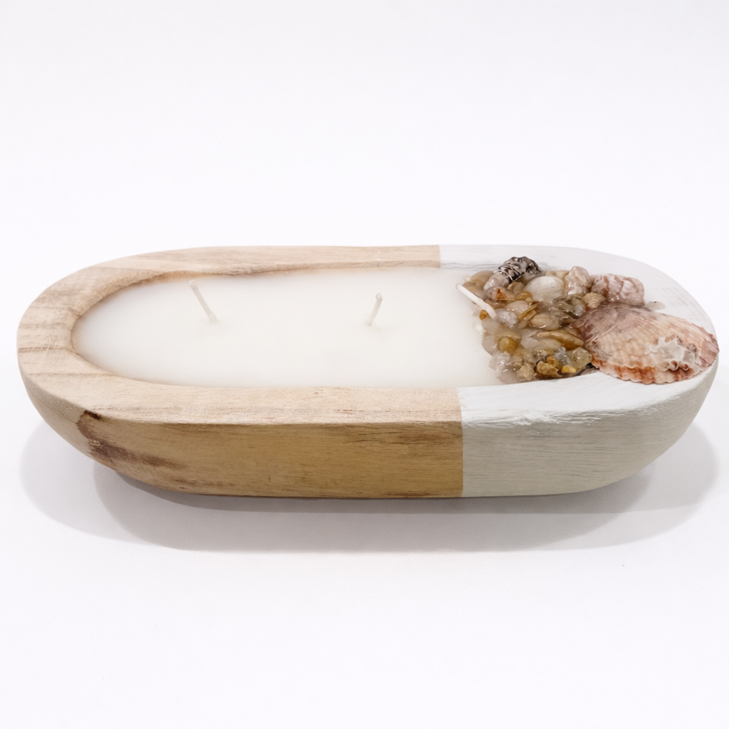 Coastal-Inspired Decorative Candle