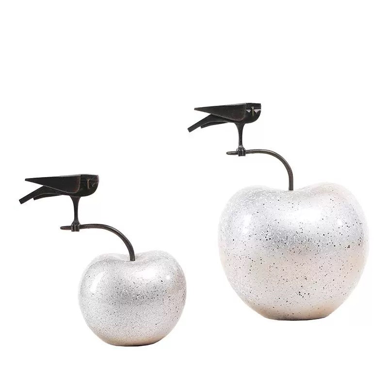 2025 Apple Decor With Metal Bird