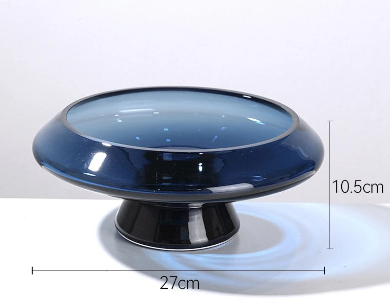 Bring Serenity Home with Timeless Glass Blue Vases Set Of 2 Sizes