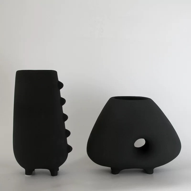 Modern Sculptural Vases - Set Of 2