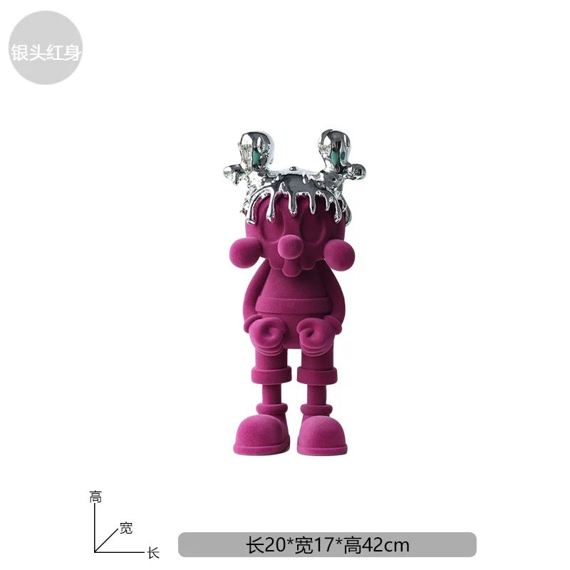 Purple Velvet Sculpture 40cm