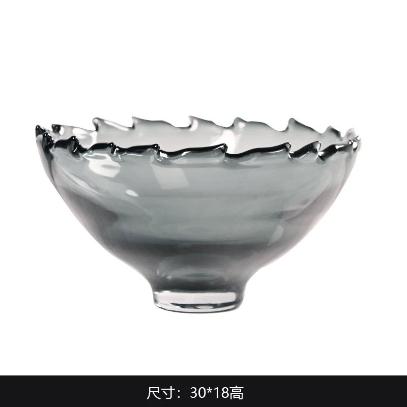 Smokey Glass Center Pieces