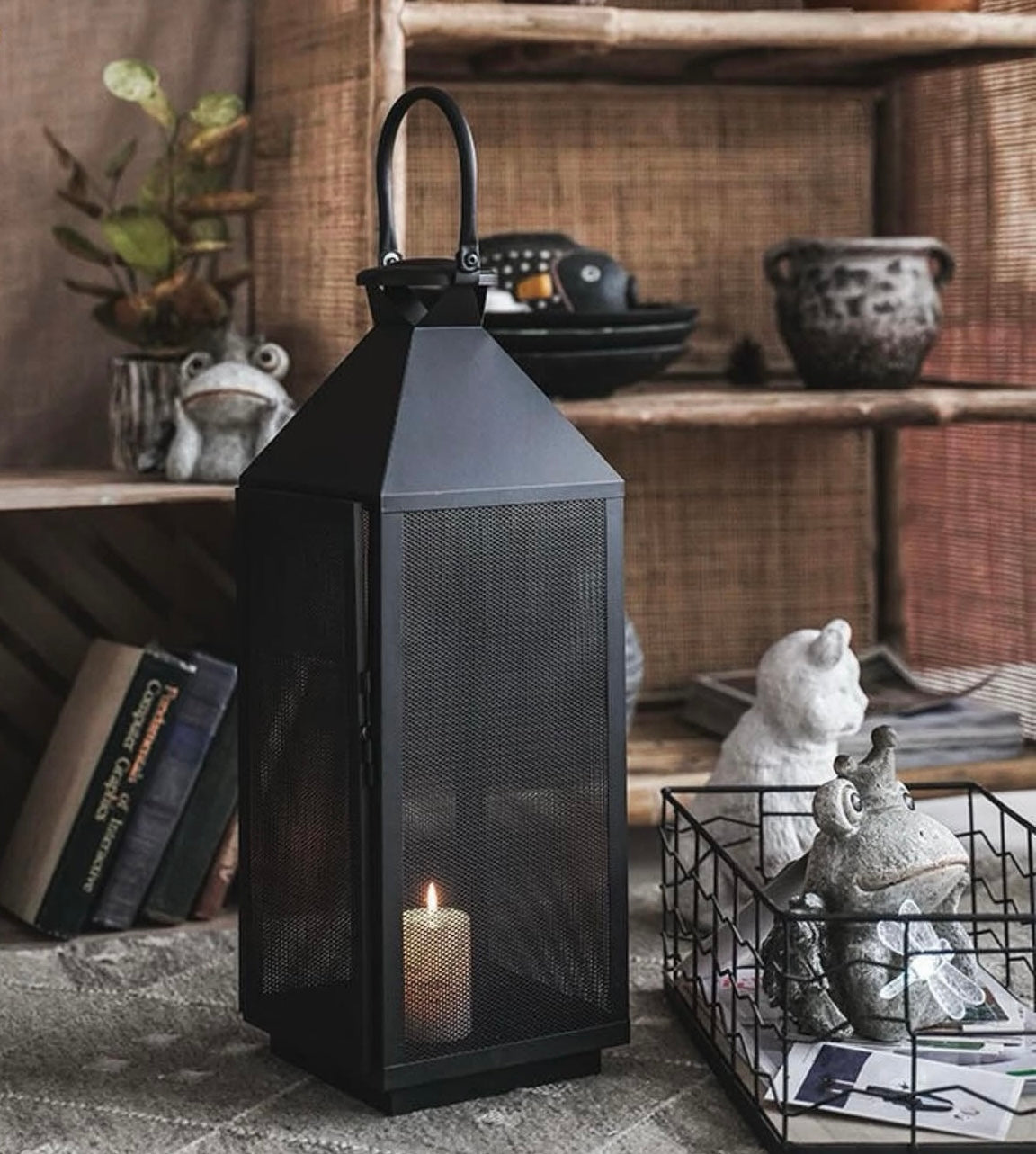 Metal Set Of 3 Lanterns