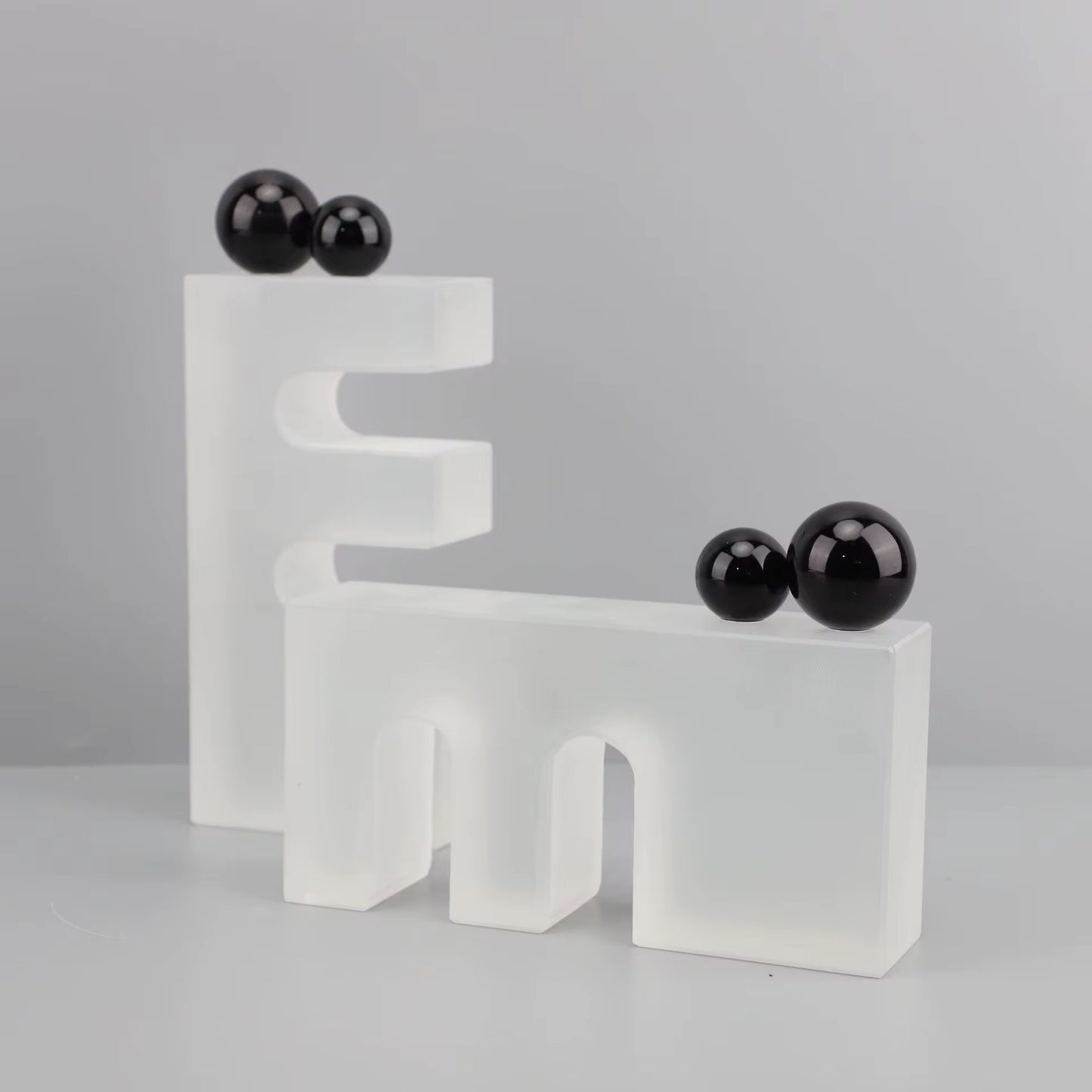Set of 2 Crystal Abstract