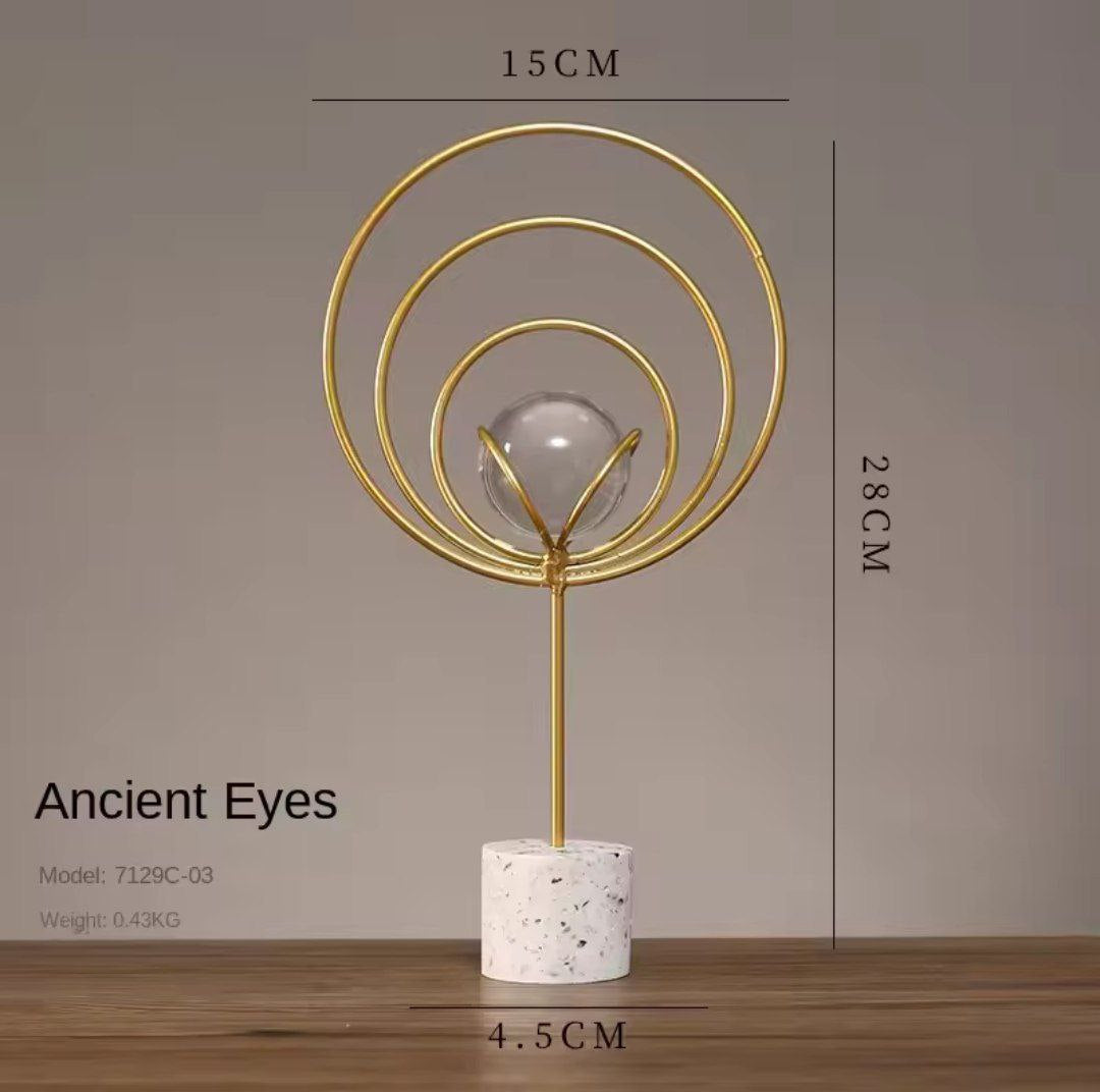 Pack Of 2 Circle & Eye Decor Pieces