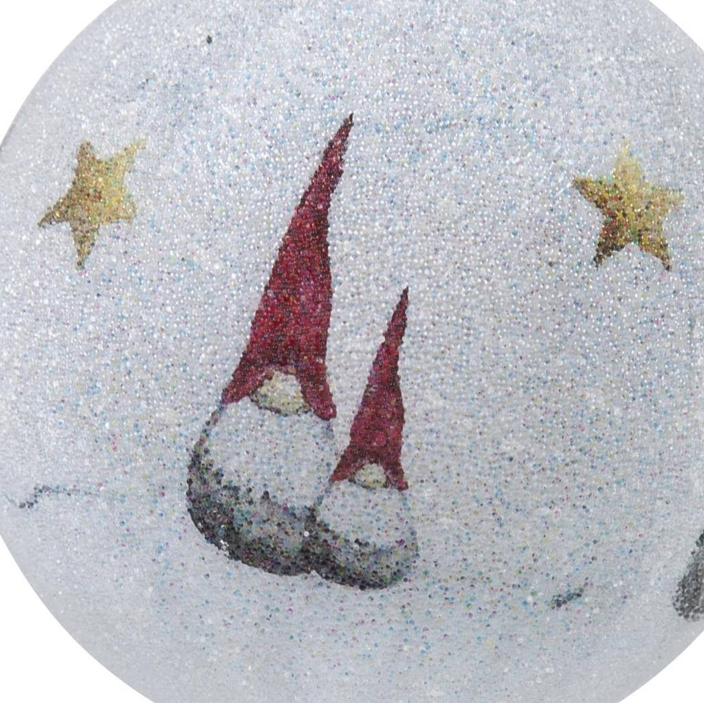 Elegant Winter-Themed Christmas Ornament - pack of 2