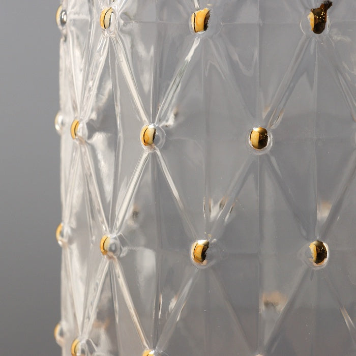 Elegant Diamond-Pattern Glass set of 2