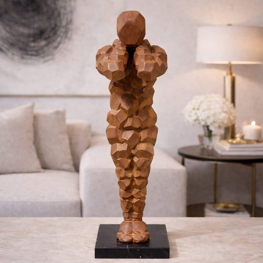 Elegant Velvet Decorative Sculpture