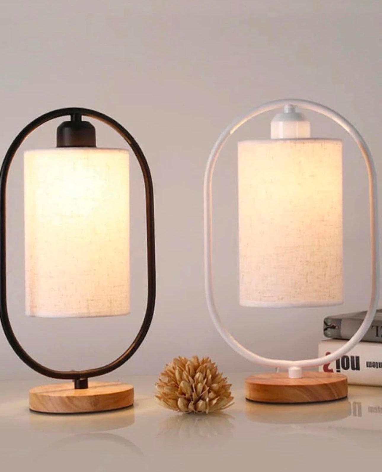 Wooden Lighting Table Lamp - Set Of 2