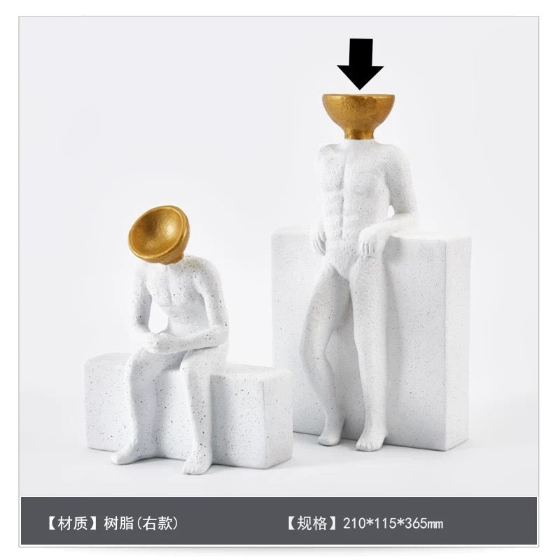 2025 White Sculptures - Set Of 2
