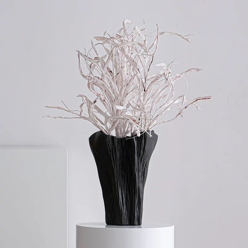 Boho Black Vase