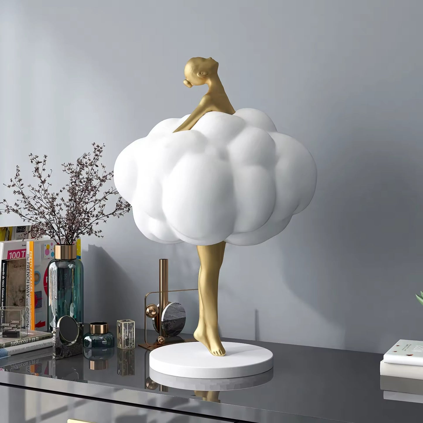 70cm Cloud Ballet Girl Sculpture