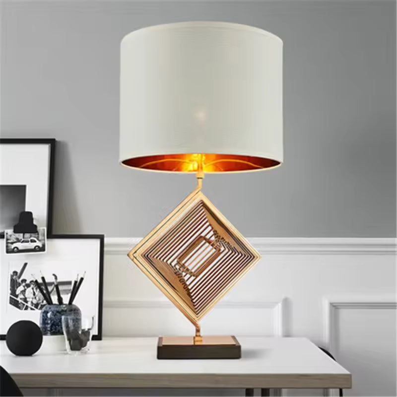 Luxury Table Lamp Stainless With Marble Base 80cm
