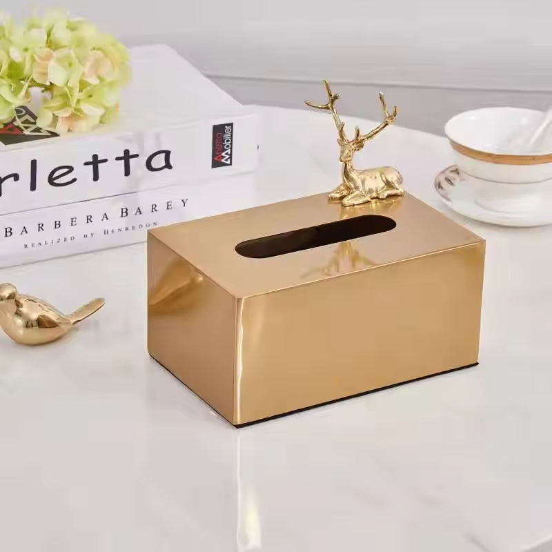 Brilliant Stainless Tissue Box - Large Size