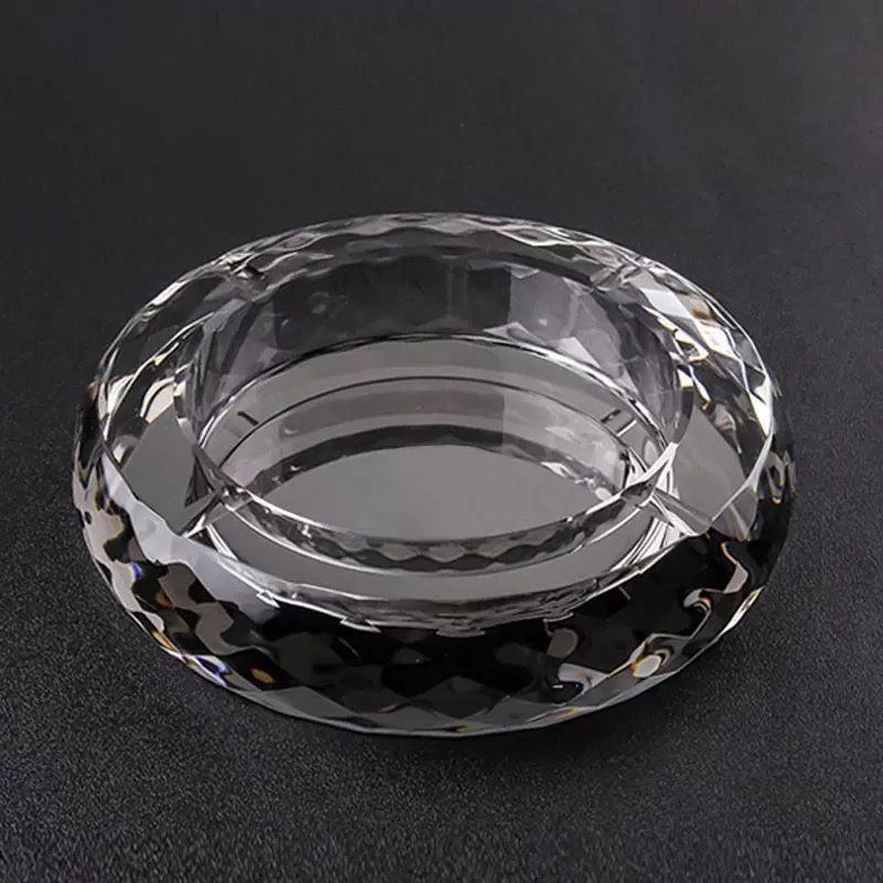 Rounded Crystal Ashtray