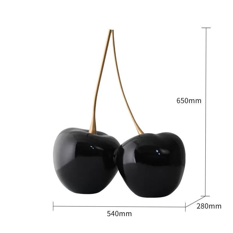 Modern Cherry Sculptures – Bold Decorative Accents