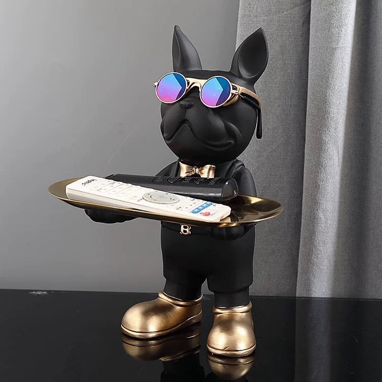 Trendy Dog Holder With Stainless Tray