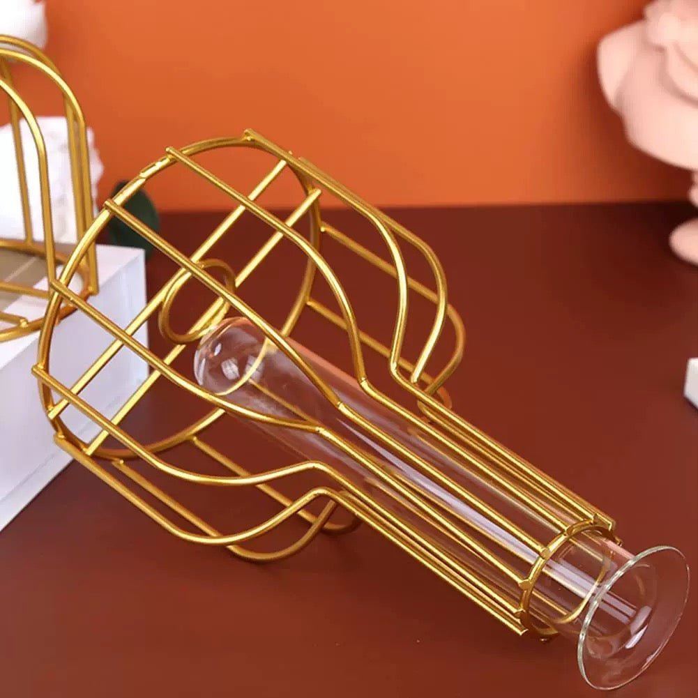 Set of 2 Sizes Metal Vases