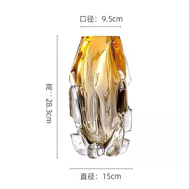 Set of 2 Luxury Glass Vases