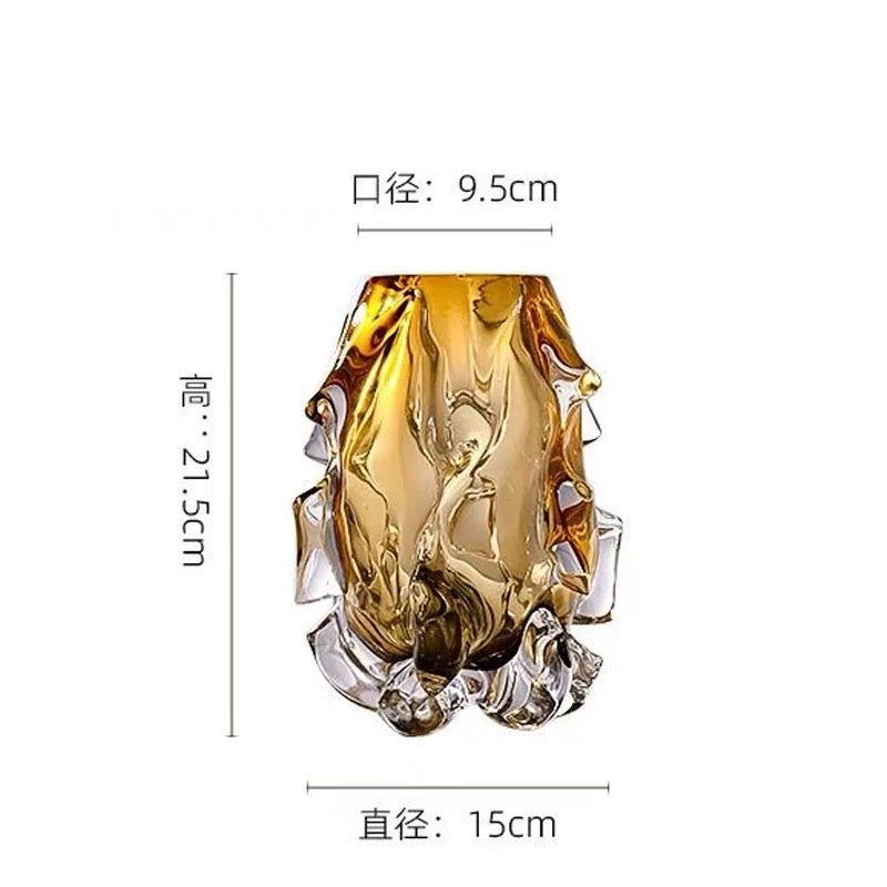 Set of 2 Luxury Glass Vases
