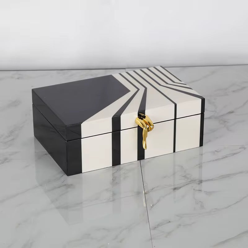 Luxury Geometric Jewelry Storage Box