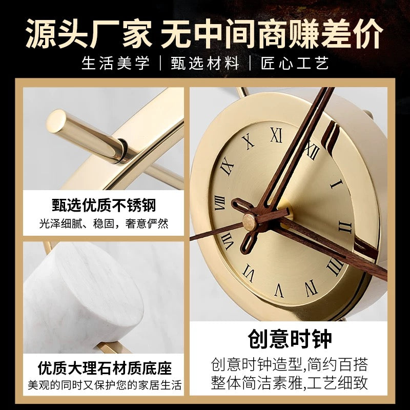 Luxury Redefined Modern Timepiece with a Marble Base