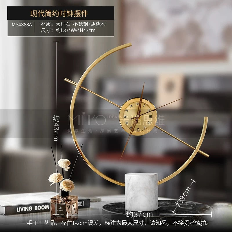 Luxury Redefined Modern Timepiece with a Marble Base