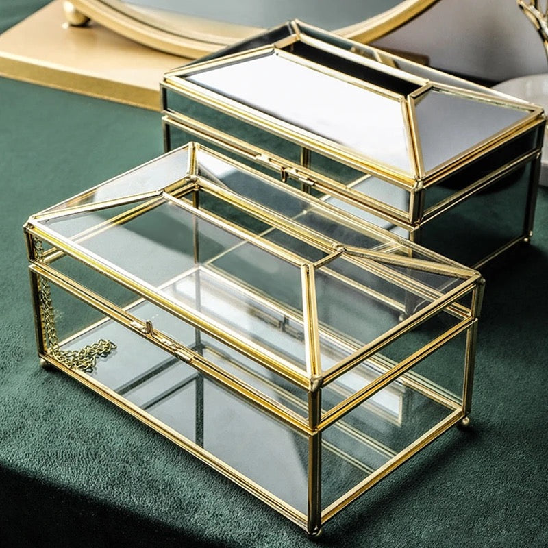 Glass Tissue box - Pack Of 2