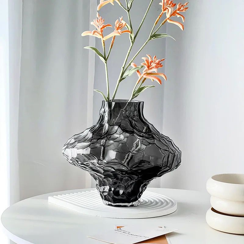 Set of 2 Black Vases