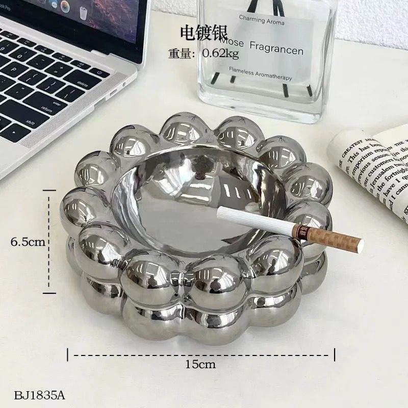 Bubble Ceramic Ashtray - Pack Of 2