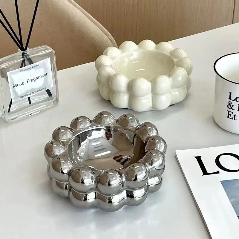 Bubble Ceramic Ashtray - Pack Of 2