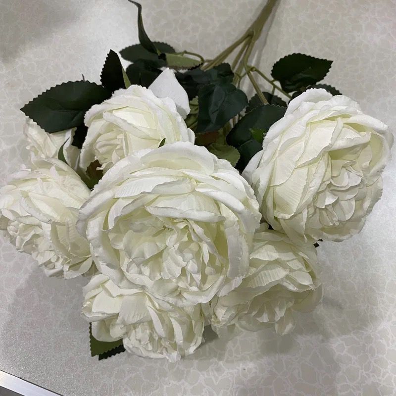 Cream Flower Bouquet - Pack Of 2