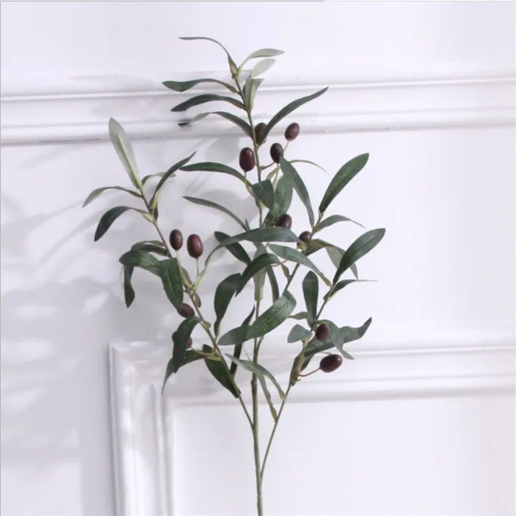 Branch Green Leaves With Olives Pack Of 4