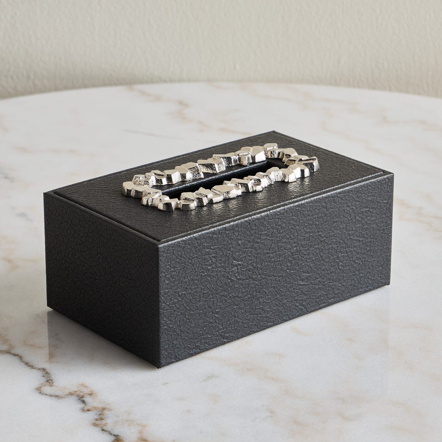 Modern Leather Tissue Box