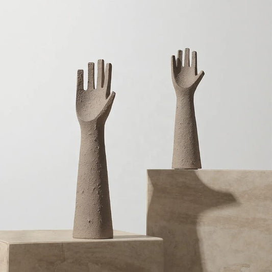 Abstract Hands Decorative Sculpture set of 2