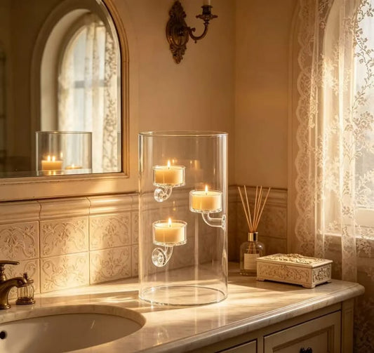 Modern Glass Candle Holder