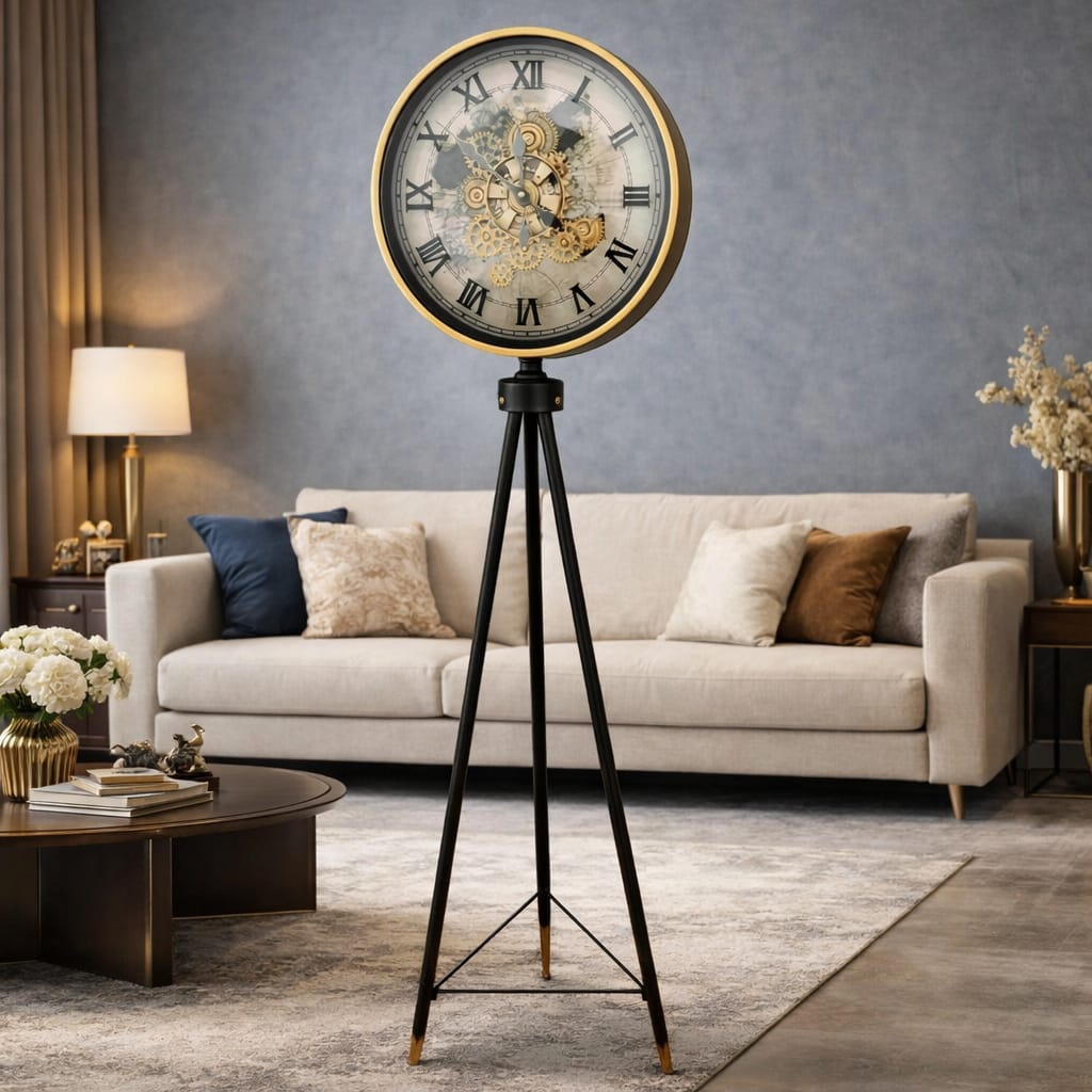 Elegant Vintage Floor Clock Stand