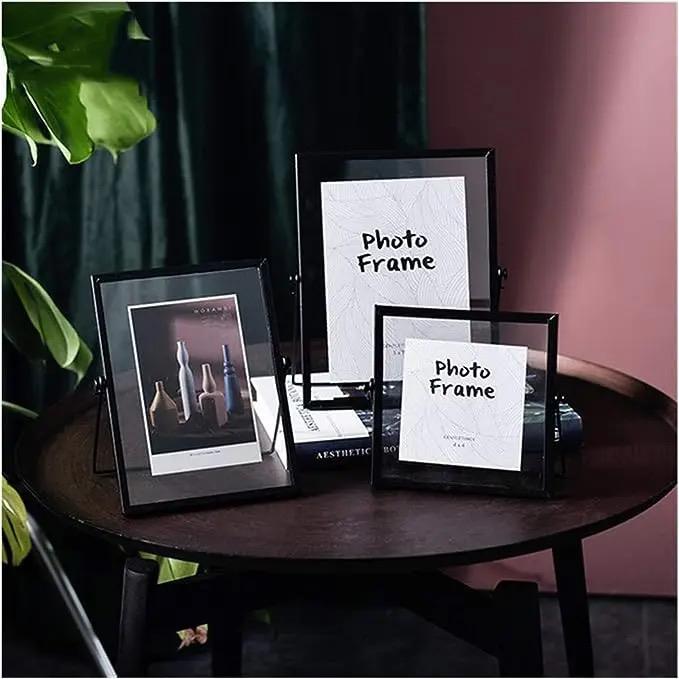 Set Of 3 Metal Photo Frames