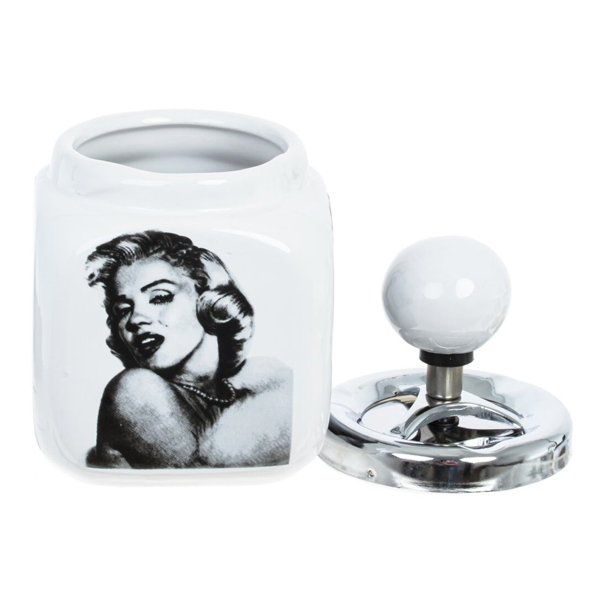 Vintage Pop Art Ashtray – Glossy Ceramic Design