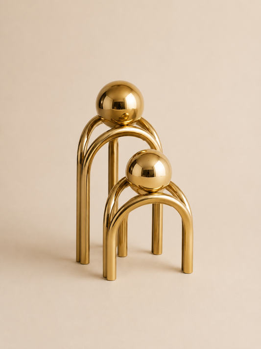 Luxury Geometric Decorative Sculpture SET OF 2