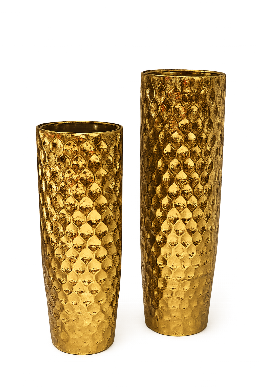 Luxury Gold Floor Vase Set