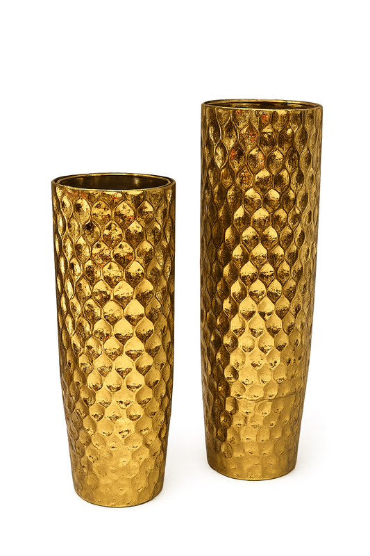 Luxury Stainless Plant Pot Set