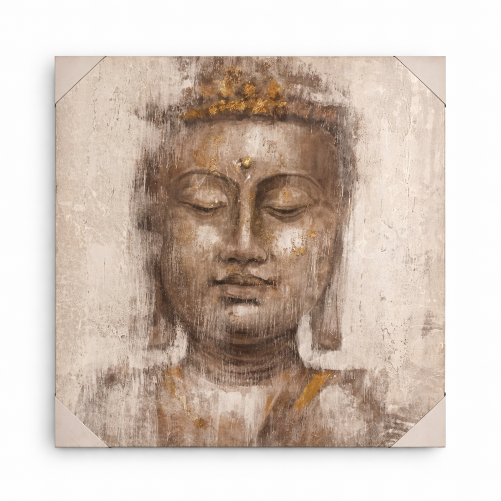 Buddha Wall Art – A Touch of Serenity & Timeless Elegance 80*80 cm