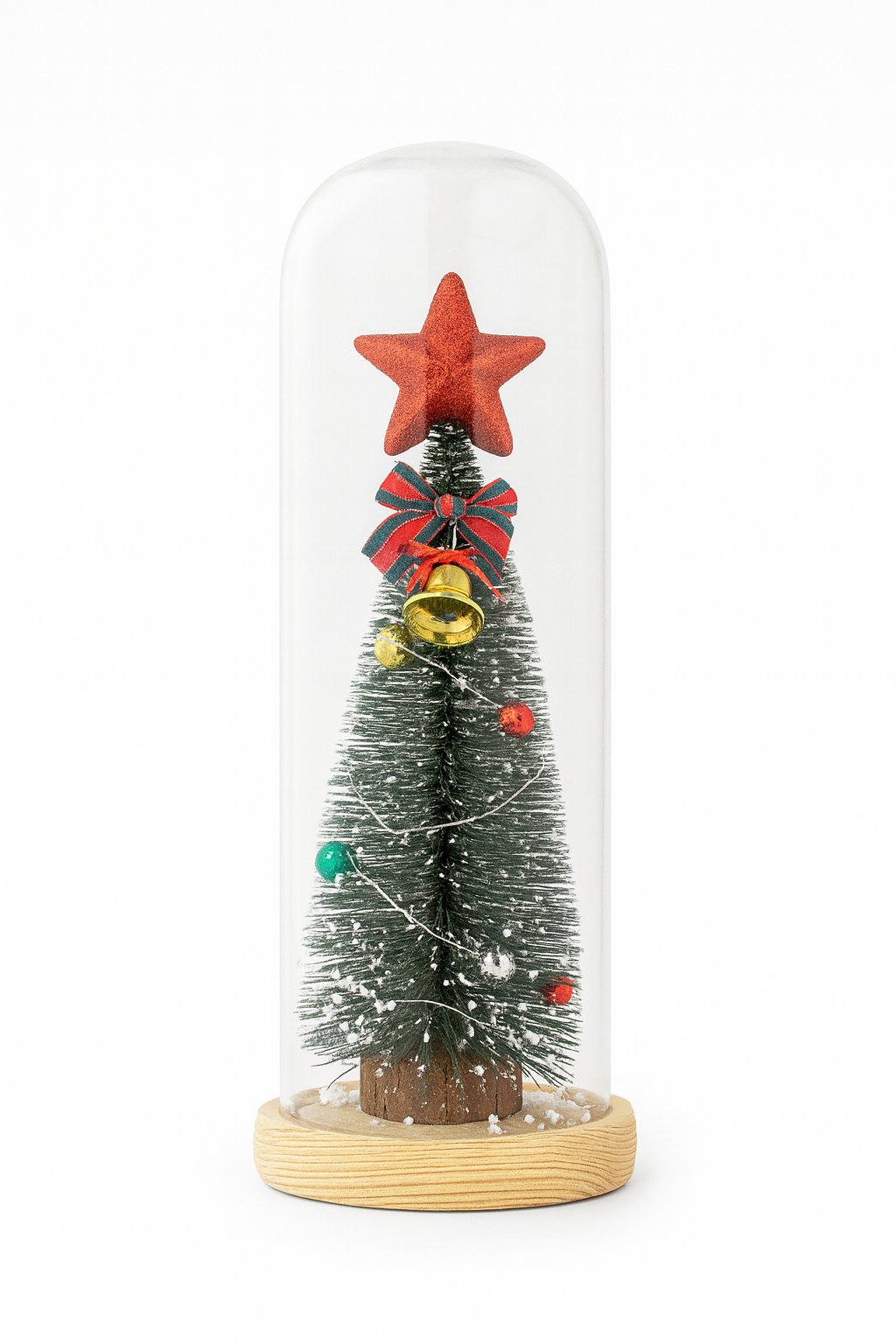 Christmas Tree Dome - 30cm with lights battery