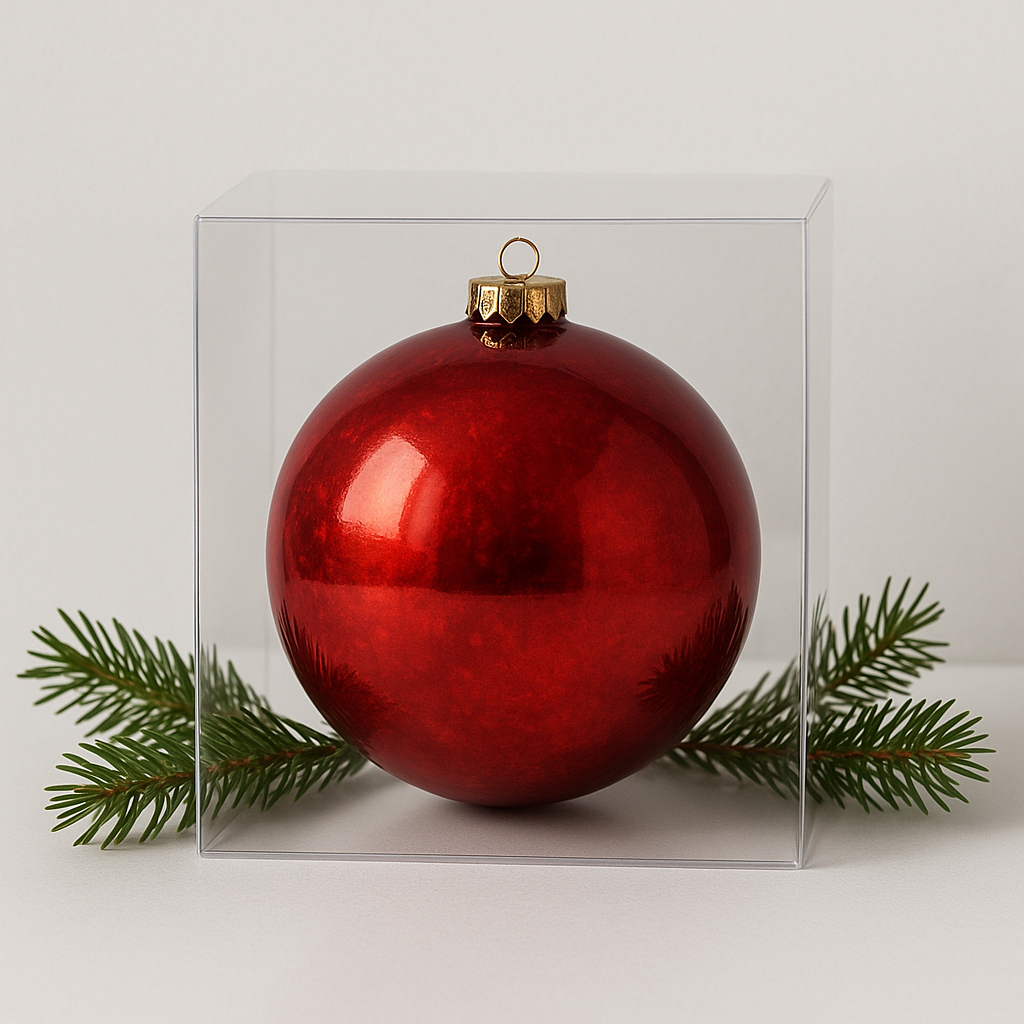 15cm Simple & Elegant Christmas Ball Ornament